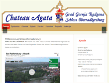 Tablet Screenshot of chateau-agata.com